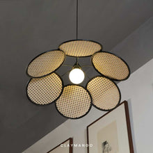 Load image into Gallery viewer, Sersez 2.0 - Unique handmade Woven Hanging Pendant Light, Natural/Cane Pendant Light for Home Restaurants and Offices.