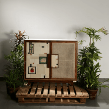 Load image into Gallery viewer, Aviary Cane Double Door Cabinet