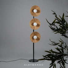 Load image into Gallery viewer, Solara Floor Lamp with Raffia for Home, restaurants and offices.