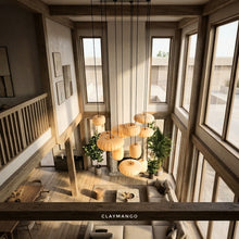 Load image into Gallery viewer, The loom cluster - Fabric Pendant lamp for Home, restaurants and offices.