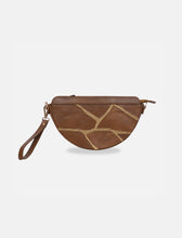 Load image into Gallery viewer, Maeve Crescent Wristlet in Tan