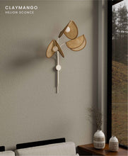 Load image into Gallery viewer, Helion Sconce - Unique Handmade Woven Wall-Mounted Light, Natural/Rattan Wall Light for Home Restaurants and Offices