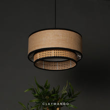 Load image into Gallery viewer, Tulum Classic - Pendant lamp with Natural bamboo mesh for Home, restaurants and offices.