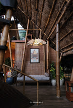 Load image into Gallery viewer, Helios - Unique handmade Woven Hanging Pendant Light, Natural/Cane Pendant Light for Home restaurants and offices.