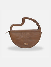 Load image into Gallery viewer, Maeve Crescent Clutch in Tan