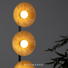 Load image into Gallery viewer, Solara Floor Lamp with Raffia for Home, restaurants and offices.