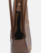 Load image into Gallery viewer, Maeve Crescent Clutch in Tan