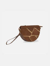 Load image into Gallery viewer, Maeve Crescent Wristlet in Tan