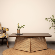 Load image into Gallery viewer, Ariella Teakwood Cane Coffee Table