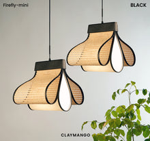 Load image into Gallery viewer, Firefly Mini - Unique handmade Woven Hanging Pendant Light, Natural/Bamboo Pendant Light for Home restaurants and offices