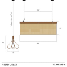 Load image into Gallery viewer, Firefly - Unique handmade Woven Hanging Pendant Light, Natural/Bamboo Pendant Light for Home restaurants and offices.