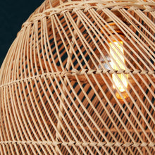 Load image into Gallery viewer, Solace Pendant - Unique handmade Woven Hanging Pendant Light, Natural/Cane Pendant Light for Home restaurants and offices.