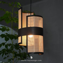 Load image into Gallery viewer, Madhyama - Unique handmade Woven Hanging Pendant Light, Natural/Cane Pendant Light for Home restaurants and offices.