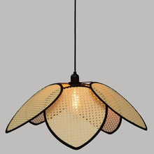Load image into Gallery viewer, Sersez Lamp - Unique handmade Woven Hanging Pendant Light, Natural/Cane Pendant Light for Home restaurants and offices.