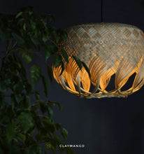 Load image into Gallery viewer, Braided Jelly: Unique handmade Woven Hanging Pendant Light, Natural/Bamboo Pendant Light for Home restaurants and offices.