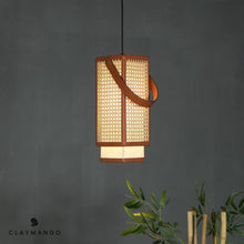 Load image into Gallery viewer, Kosha Pendant - Unique handmade Woven Hanging Pendant Light, Natural/Cane Pendant Light for Home restaurants and offices.