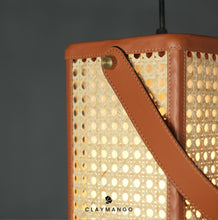 Load image into Gallery viewer, Kosha Pendant - Unique handmade Woven Hanging Pendant Light, Natural/Cane Pendant Light for Home restaurants and offices.
