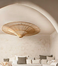 Load image into Gallery viewer, Aura-Unique handmade Woven Hanging Pendant Light, Natural/Cane Pendant Light for Home restaurants and offices.