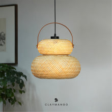 Load image into Gallery viewer, Stupa : Unique handmade Woven Hanging Pendant Light, Natural/Bamboo Pendant Light for Home restaurants and offices.