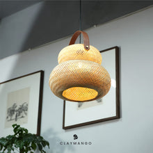 Load image into Gallery viewer, Stupa : Unique handmade Woven Hanging Pendant Light, Natural/Bamboo Pendant Light for Home restaurants and offices.
