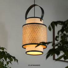 Load image into Gallery viewer, Aloka Pendant - Unique handmade Woven Hanging Pendant Light, Natural/Bamboo Pendant Light for Home restaurants and offices.