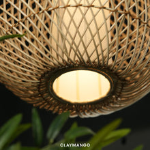 Load image into Gallery viewer, Kanduka 2.0 : Unique handmade Woven Hanging Pendant Light, Natural/Cane Pendant Light for Home restaurants and offices.