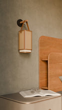 Load image into Gallery viewer, Kosha 2.0 - Unique handmade Woven Wall Sconce Light, Natural/Bamboo Wall Sconce Light for Home restaurants and offices.