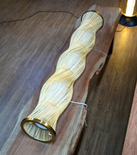 Load image into Gallery viewer, UrbanEscape - Linear Industrial Pendant lamp with Natural Cane/Rattan mesh for Home, restaurants and offices.