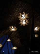 Load image into Gallery viewer, Helios - Unique handmade Woven Hanging Pendant Light, Natural/Cane Pendant Light for Home restaurants and offices.