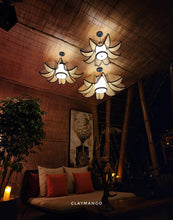 Load image into Gallery viewer, Helios - Unique handmade Woven Hanging Pendant Light, Natural/Cane Pendant Light for Home restaurants and offices.