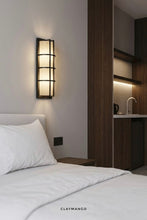 Load image into Gallery viewer, Gridline Glow - Fabric Wall Sconce for Home, Restaurants and Offices