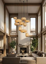 Load image into Gallery viewer, The loom cluster - Fabric Pendant lamp for Home, restaurants and offices.