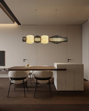 Load image into Gallery viewer, Avenya Linear - Linear Industrial Pendant lamp Metal with Paper for Home, Restaurants and Offices.