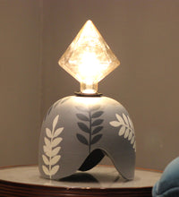 Load image into Gallery viewer, Diamond Bulb Grey Designer Clay Table Lamp