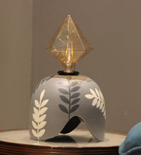Load image into Gallery viewer, Diamond Bulb Grey Designer Clay Table Lamp