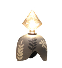 Load image into Gallery viewer, Diamond Bulb Grey Designer Clay Table Lamp