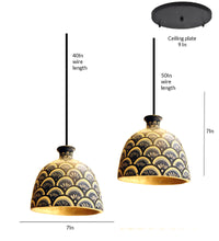 Load image into Gallery viewer, Blue bliss cluster Hanging Light