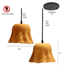 Load image into Gallery viewer, designer natural clay cluster Hanging Light