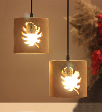 Load image into Gallery viewer, leaf cutting earth color cluster Hanging Light