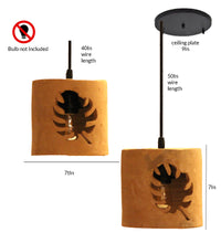 Load image into Gallery viewer, leaf cutting earth color cluster Hanging Light