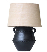 Load image into Gallery viewer, Black Diamond antuque Terracotta Table Lamp