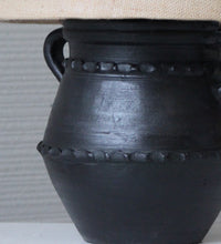 Load image into Gallery viewer, Black Diamond antuque Terracotta Table Lamp
