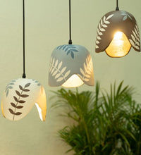 Load image into Gallery viewer, Brown Leaf Set of 3 - Terracotta Lamp