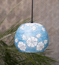 Load image into Gallery viewer, Blue Flower Big Single - Terracotta Lamp