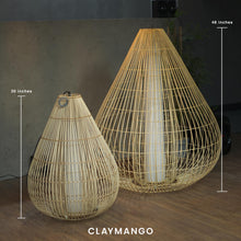 Load image into Gallery viewer, Lumos : Unique handmade Woven Hanging Pendant Light, Natural/Cane Pendant Light for Home restaurants and offices.