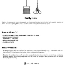 Load image into Gallery viewer, Firefly - Unique handmade Woven Hanging Pendant Light, Natural/Bamboo Pendant Light for Home restaurants and offices.