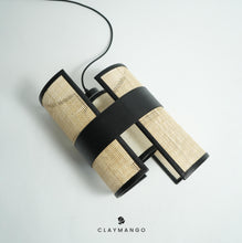 Load image into Gallery viewer, Madhyama 2.0 - Unique handmade Woven Hanging Pendant Light, Natural/Cane Pendant Light for Home restaurants and offices.