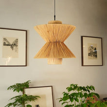 Load image into Gallery viewer, Cora : Unique handmade Woven Hanging Pendant Light, Natural/Cane Pendant Light for Home restaurants and offices (1 piece)