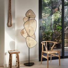 Load image into Gallery viewer, Hive Floor Lamp - Industrial Floor lamp with Natural Cane mesh for Home, restaurants and offices.