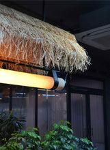 Load image into Gallery viewer, Morocco Hut Linear lamp - Natural cane mesh and Raffia Grass for Home, Restaurants and Offices